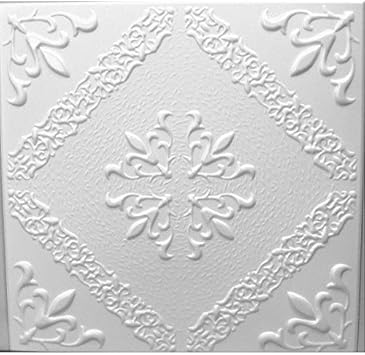 Polystyrene Foam Ceiling Tiles Panels 08137 Pack 96 Pcs 24 Sqm