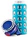 Ello Dash BPA-Free Plastic Water Bottle, Malibu Blue, 16 oz