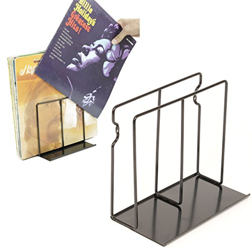2 Black Vinyl Record Wall Mount Display Shelf Rack Multipurpose Holder