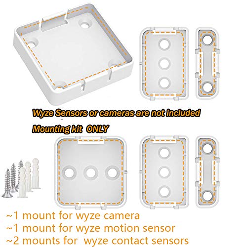 Mounting Kit for Wyze Cam V2 and Wyze Sensors Old Version 1st Gen, Semi