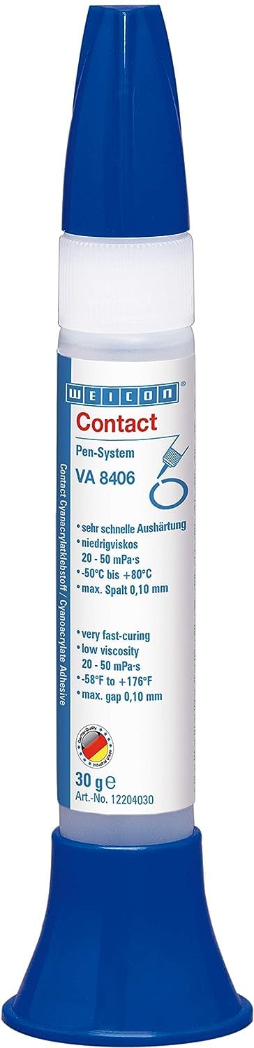 Weicon 12204030 Contact VA 8406 Cyanoacrylate 30 g Plastic Adhesive