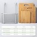 HOMEVER Cutting Board for Kitchen, Bamboo Cutting Boards Set with Large, Medium, Small Sizes Plus Hanging Basket for Organizer