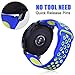 Galaxy Watch 42mm Band/Gear Sport Band - VIGOSS 20mm Silicone Strap Wristband for Samsung Galaxy Watch 42mm R810 & Gear Sport Smartwatch R600 / Garmin Vivomove HR/Garmin VivoActive 3(Blue/Yellow, S/M)