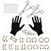 BodyJ4You 36PC Body Piercing Kit - 14G 16G Rose Goldtone Surgical Steel - Nose Tongue Lip Ear Eyebrow Belly Button Cartilage Tragus Industrial - Jewelry Needle Tools Clamps - Unisex Male Female
