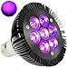 KINGBO Black Light Bulb, 14W LED UV Black Light E26 PAR30 Glow in The Dark, 395nm LEDs Super Bright for Blacklight Party Birthday Wedding DJ Stage Dance Floor Lighting