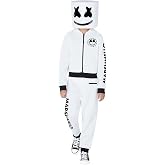 Spirit Halloween Marshmello Kids Jumpsuit Costume | Officially Licensed | DJ Cosplay | Easy Costume | One Piece Outfit