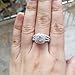 Newshe Jewellery Wedding Engagement Ring Set AAAAA Cz 925 Sterling Silver 2Ct Round Created Blue Sapphire White Size 4-13