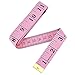 eBoot 60 Inch 150 cm Soft Tailor Tape Measure for Cloth Sewing Waist Bra Head Circumference Tailor Double Sided Cloth Ruler (Pink)