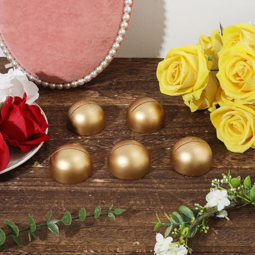Round Table Number Stands, Modern Place Card Holders for Weddings, Parties, Events, Dinners, Elegant Gold Desk Decor, Stylish and Durable Tables Number Holders (12-Piece,Gold)