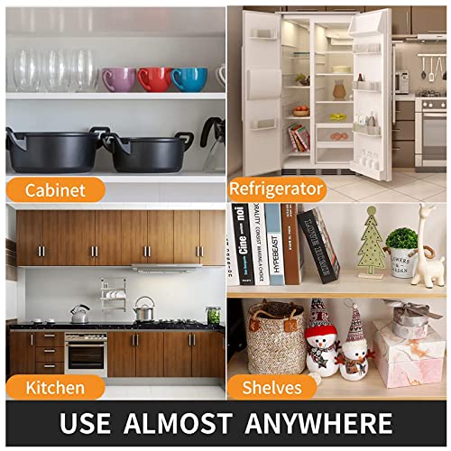 EAQQWWY Non-Adhesive Shelf Liner Non-Slip Waterproof Oil-Proof Cabinet Drawer Liner, Washable EVA Fridge Refrigerator Cupboard Mat, Easy to Cut for Kitchen Pantry Home Use