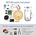 DIY Kit - Portable Speaker & Guitar Amplifier (Red Cord & Mason Jar included) | Beginners soldering project for kids, teens, adults | Learn about electronics, engineering, STEM education, robotics