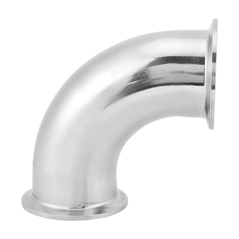 1.5″ OD 51MM Pipe Fitting, Sanitary Ferrule Elbow 90 Degree Tri Clamp