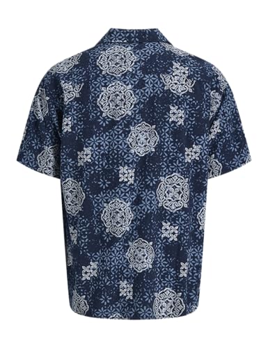 JACK & JONES Jjalfredo Slub Resort Shirt SS Jjalfredo Slub Resort Men's T-Shirt (Pack of 1)