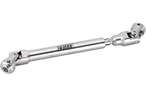 INJORA Drive Shaft Stainless Steel Heavy-Duty Driveshafts for Axial SCX10 90046 AXI03007 TRX4 Redcat Gen8 1/10 RC Car Crawler Upgrade(129mm-179mm)