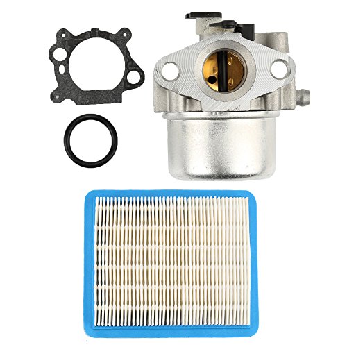 Buckbock 799866 Carburetor with 491588 Air Filter for Briggs& Stratton Lawnmower 794304 796707 790845 799871 Craftsman Toro Carb Engine 4 Cycle Lawn Mower