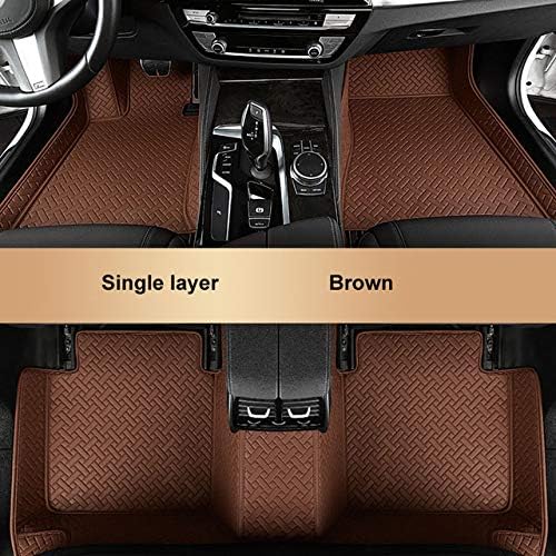 Jinryigk カーカーペット車のフロアマットランドローバーレンジローバースポーツディフェンダーディスカバリー34フリーランダー2エボックフットマットアクセサリー 予約販売品 ブラウン