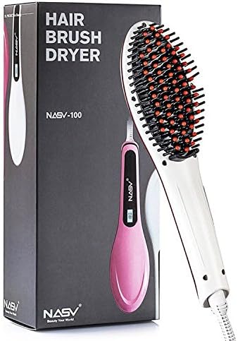 Hair Brush Hair Straightener Brush Ceramic Heating Hair Straightening Lrons Brush Straight Hair Styling Straighte Detangling