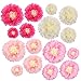 Aunifun 16 Pieces Paper Flower Tissue Paper Chrysanth Flowers DIY Crafting for Wedding Backdrop Nursery Wall Decoration -Multicolor Paper Flower