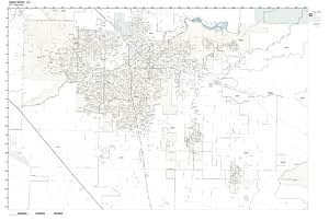 Amazon.com: ZIP Code Wall Map of Bakersfield, CA ZIP Code Map Laminated