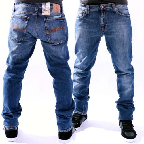 Amazon サイズ 38 Nudie Jeans ヌーディージーンズ シンフィン ローヨーク シン スキニーレッグス オーガニック ストライキー ユーズド ジーンズ 通販