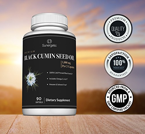 Premium Black Cumin Seed Oil Softgels – 1,000mg of Black Seed Oil Per Serving – Non GMO Cold Pressed Nigella Sativa – Includes Thymoquinone & Omega’s - 90 Softgels - Thumbnail 4