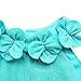 iiniim Baby Girls Princess One-piece Romper Jumpsuit Wedding Flower Girl Dress Blue 9-12 Months
