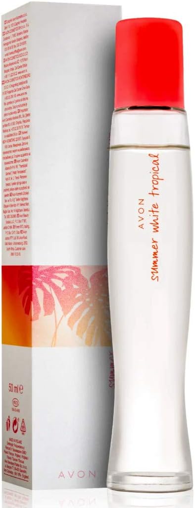 Avon Summer White Tropical Eau de Toilette Floral Fruity Berries Peach