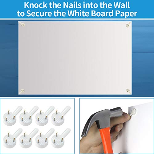 Dry Erase Whiteboard Paper, Large White Board Stickers for Wall, 6x4ft