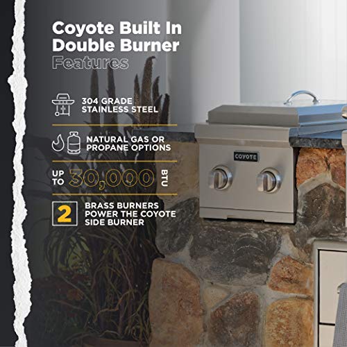 Coyote BuiltIn Double Side Burner, Natural Gas C1DBNG Pricepulse