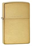 Zippo Solid Pocket Lighter, Brushed Brass with