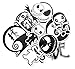 Nightmare Before Christmas Themed Decal Stickers Assorted Lot of 12 Pieces