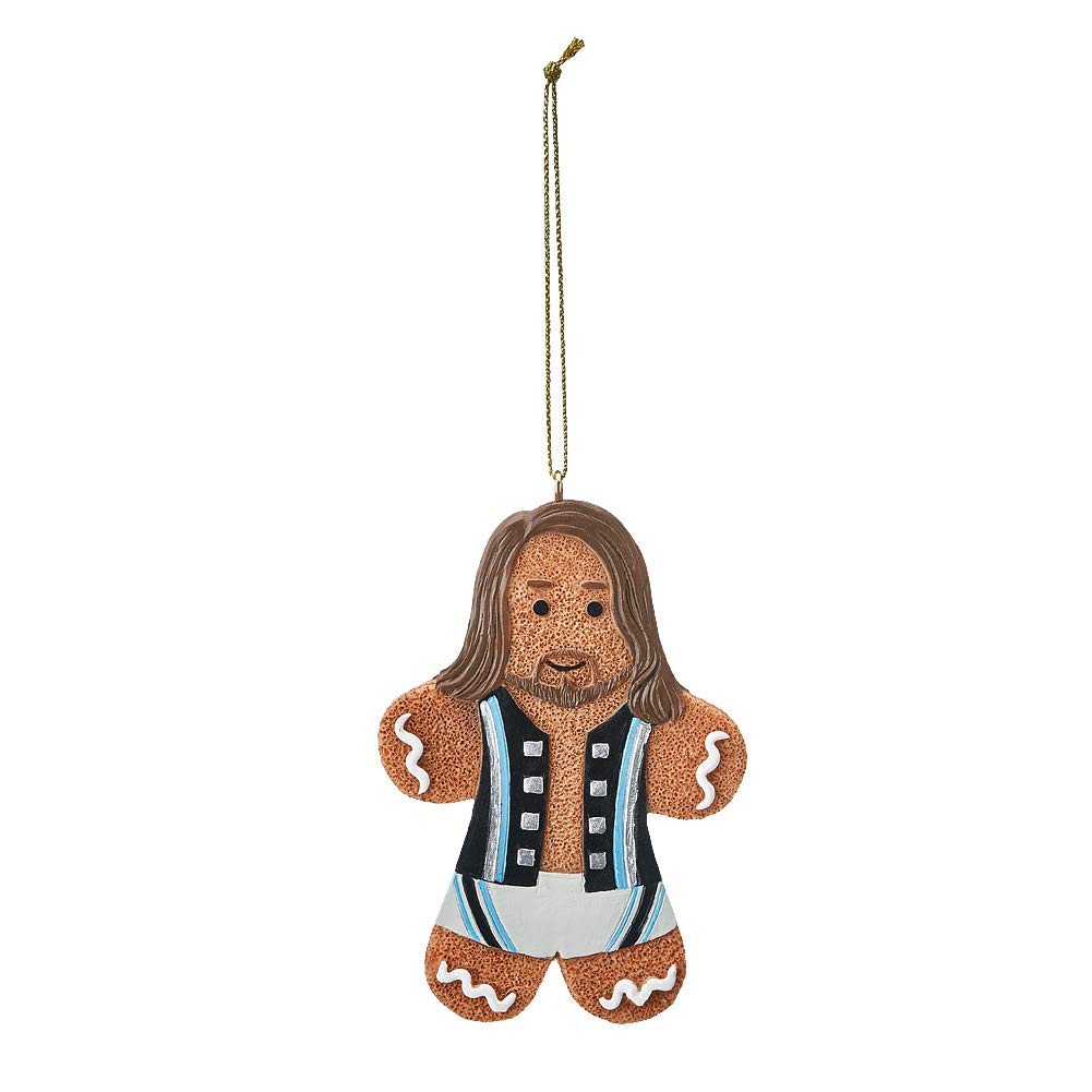 WWE AJ Atyles WM34 Gingerbread Ornament