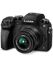 Panasonic LUMIX G7 4K Digital Camera, with LUMIX G VARIO 14-42mm Mega O.I.S. Lens, 16 Megapixel Mirrorless Camera, 3-Inch LCD, DMC-G7KK (Black)