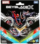 Beyblade X Marvel Collab Spider-Man 3-60F Venom 3-80N Multipack Set view 4