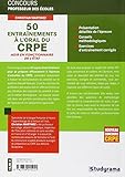 Image de 50 entraînements à l'oral du CRPE ; agir en fonctionnaire de l'état