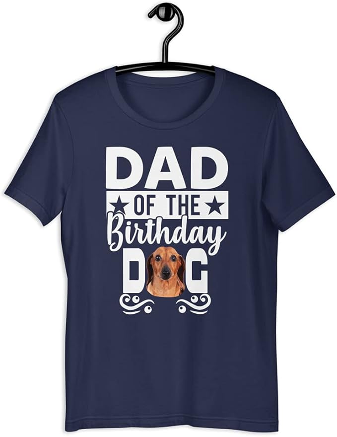 Personalized Dog Birthday Celebration Shirt Men, Dog Dad and Lover, Pet Party