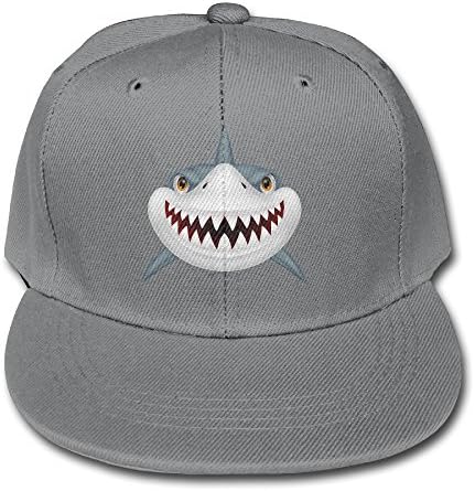 HDRAY Children Scary Shark Fierce Unisex Plain Snapback Hip-Hop Hat Adjustable One Size
