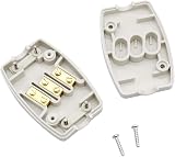 Duisoad 2 Pack Electrical Junction Box 3 Terminals Flex Connector Black 13A 250V view 2