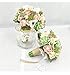 Yokoke Wedding Bridal Bouquet Holding Flower and Groom Boutonniere Artificial White Peony Berry Green Plants for Wedding Home Decor (Bouquet+2 pcs Corsage)