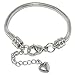 Stainless Steel Starter Charm Bracelet for Kids European Style Clasp Come with 2 Beads (Lobster Claw 5.5