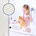 Premium Bath Tub Mat - Non-Slip & Anti-Bacterial with suction cups - 29 x 16 in. long, White