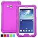 Galaxy Tab 3 Lite 7.0 / Galaxy Tab E Lite 7.0 Case - Poetic [Corner/Bumper Protection][Sound-Amplification] Silicone Case for Samsung Galaxy Tab 3 Lite 7.0 (2014)/ Galaxy Tab E Lite 7.0 (2016) Purple