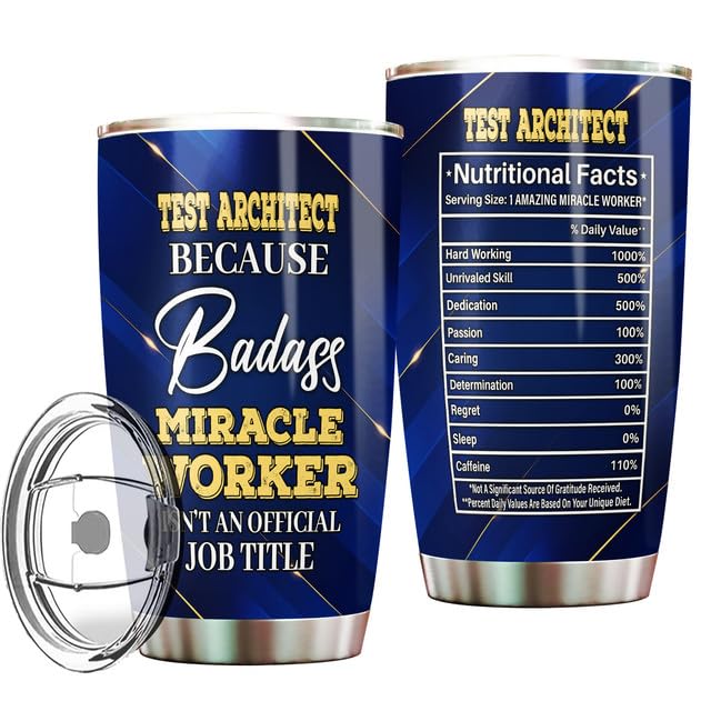 MONIZILUCKY Test Architect Tumbler Stainless Steel