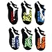 Star Wars Kids Teen Adult 6 pk Socks (6-8 (Shoe: 10.5-4), Black Variety)