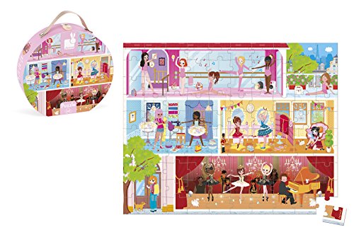 Janod Dance Academy Hat Box Puzzle (100 Piece)
