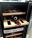 HOMEIMAGE DUAL-ZONE Thermal Electric Wine Cooler with Stainless Steel Door & Wooden Rack for 27 Bottles - HI-27SS