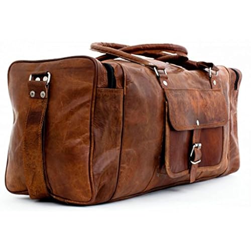 Amazon.co.uk Brown Leather Duffel Bags IUCN Water