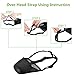 Dog Muzzle Mesh with Overhead Strap, No Lick Dog Mask Mouth Guard Muzzle for Dogs Prevent Biting Chewing (M, Black)