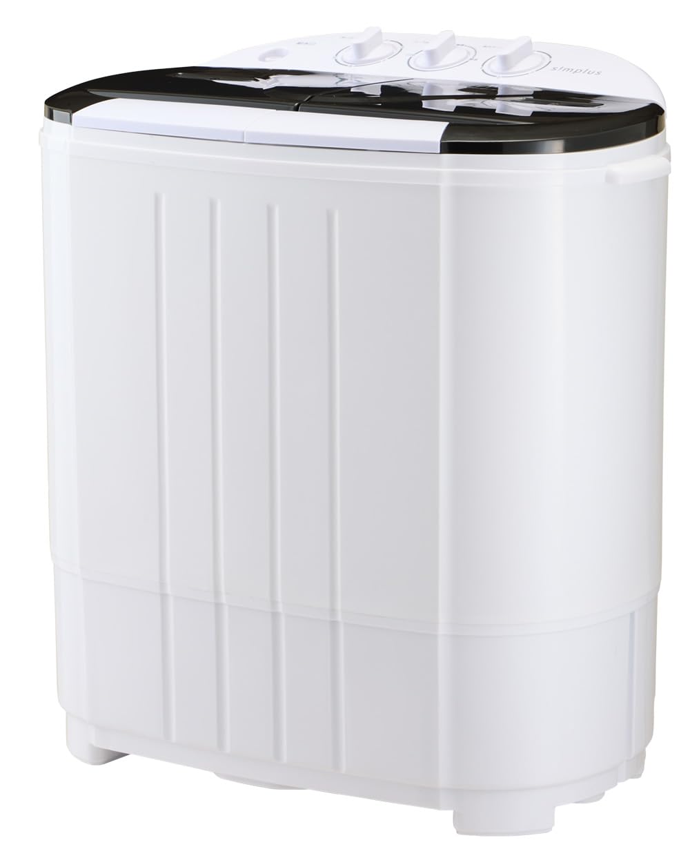 simplus シンプラス 二層式洗濯機 脱水付き 小型洗濯機 二槽式 洗い すすぎ ミニランドリー ユニフォーム 赤ちゃん 作業着 介護 SP-NWM01 小型 コンパクト ステンレス タイマー 脱水 ペット (3.6kg/ブラック)商品画像
