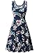 FENSACE Womens Sleeveless Summer Casual Plus Size Dress, Navy Blue, Medium